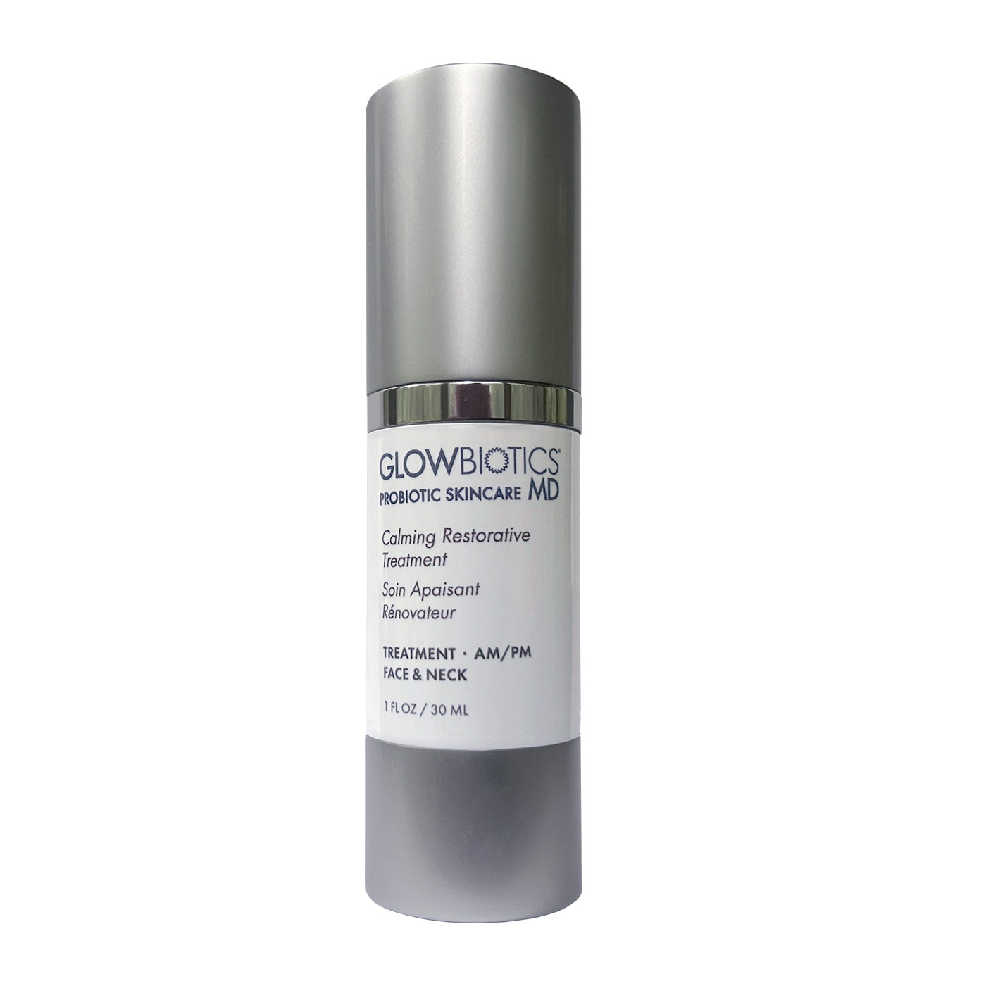 Glowbiotics Calming Restorative Treatment 1 fl oz bottle, front view
