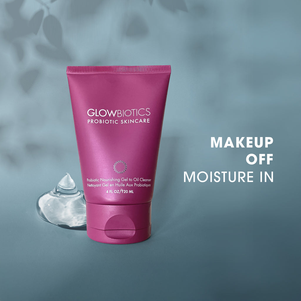 Gel to Oil Cleanser with tagline 'Makeup Off, Moisture In' for hydrating cleanse