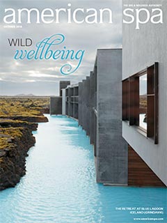 American Spa magazine cover featuring modern wellness retreat