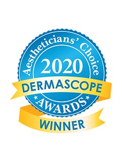 Dermascope 2020 Aestheticians’ Choice Award winner badge
