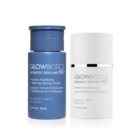Clear Skin Starter Duo: Probiotic Brightening + Layering Solution & Clarifying Lotion