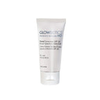 Tube of Glowbiotics Tinted Sunscreen SPF 30 Broad Spectrum UVA/UVB, 3 fl oz, standing upright on a white background