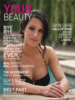 Your Beauty magazine cover featuring woman in swimsuit