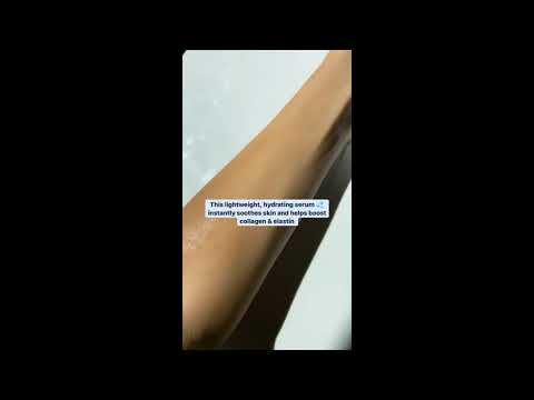 Video thumbnail showing Glowbiotics Calming Restorative Treatment being applied to skin