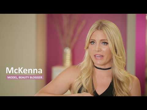 Interview-style testimonial with McKenna, model and beauty blogger, about the product