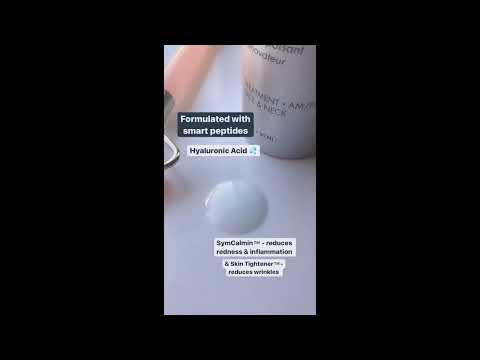 Video thumbnail showing Glowbiotics Calming Restorative Treatment bottle and product